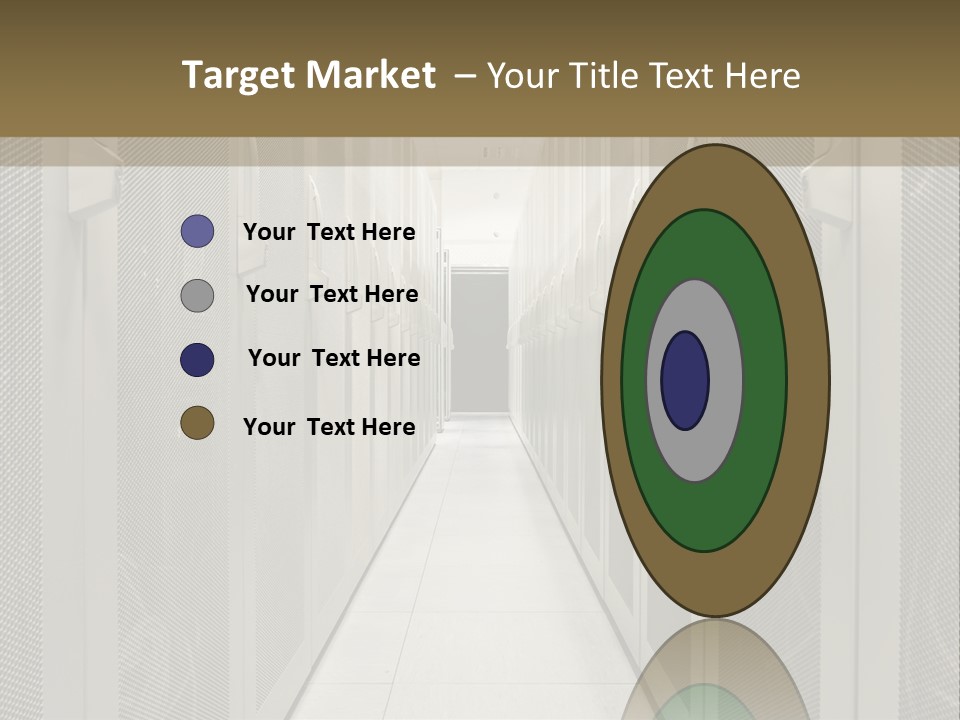 Data Center Connection Communication PowerPoint Template
