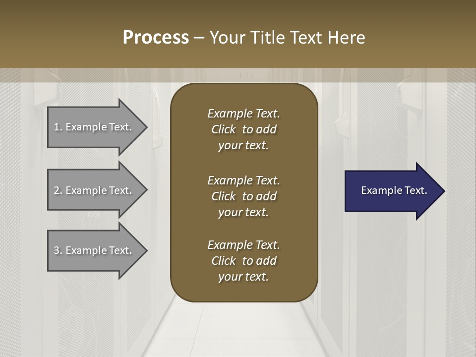 Data Center Connection Communication PowerPoint Template