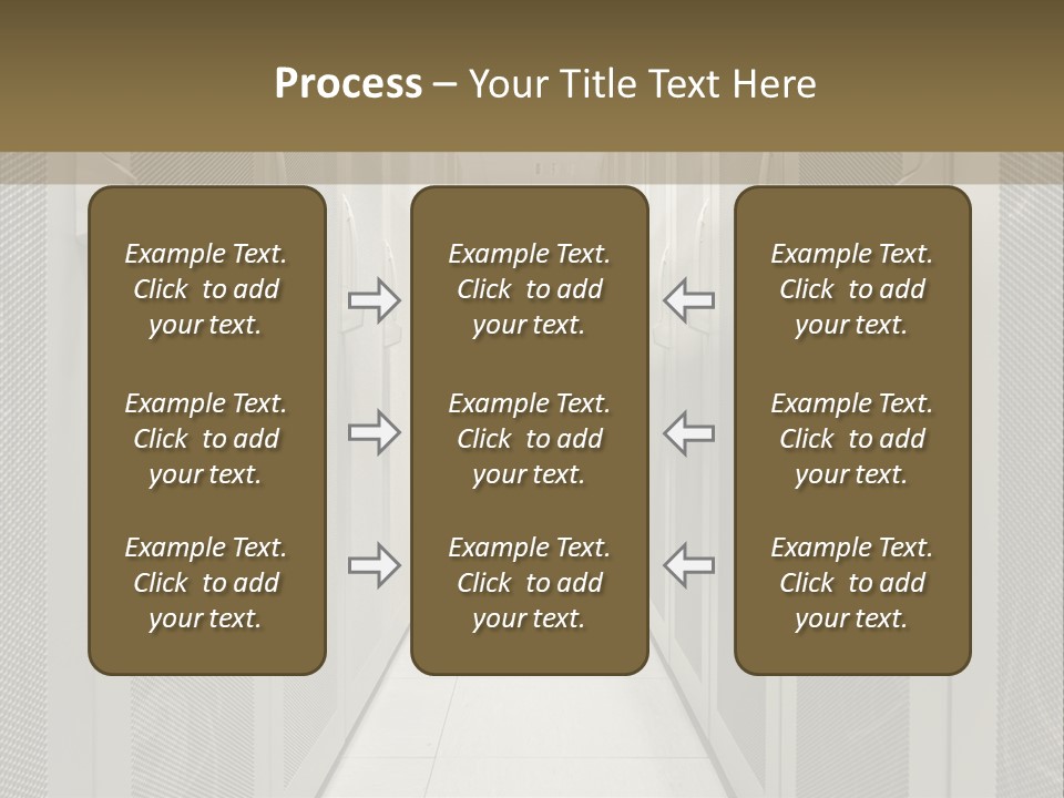 Data Center Connection Communication PowerPoint Template