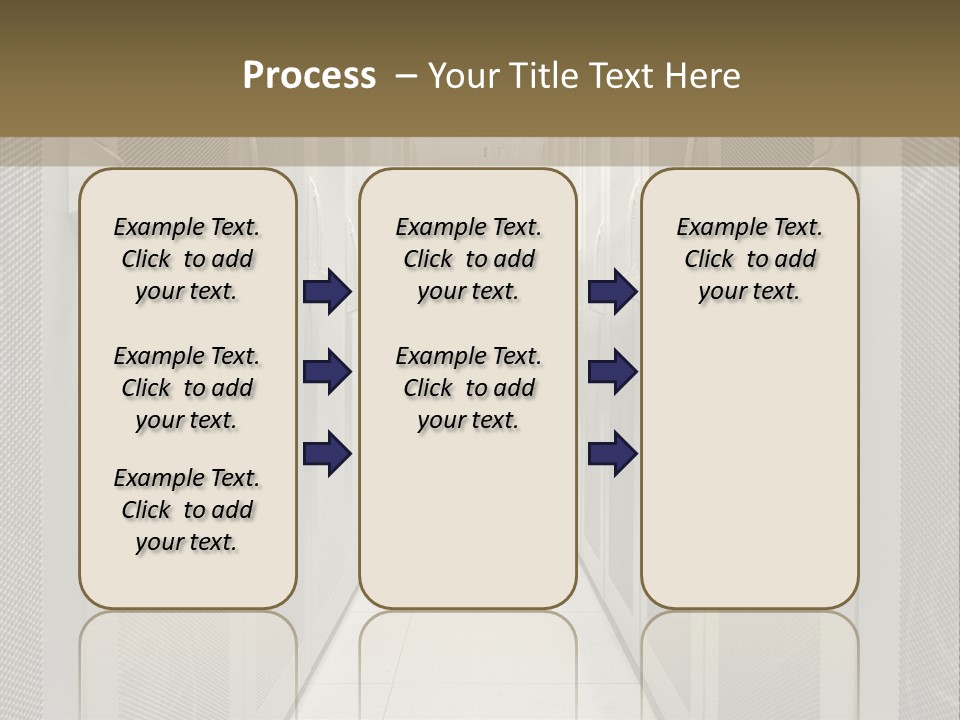 Data Center Connection Communication PowerPoint Template
