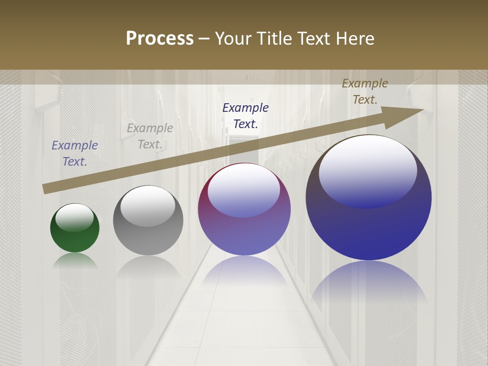 Data Center Connection Communication PowerPoint Template
