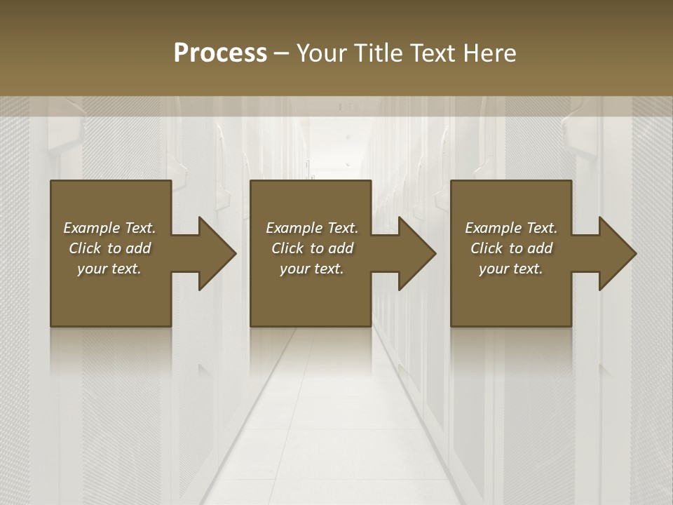 Data Center Connection Communication PowerPoint Template