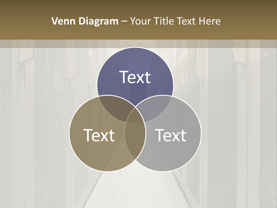 Data Center Connection Communication PowerPoint Template