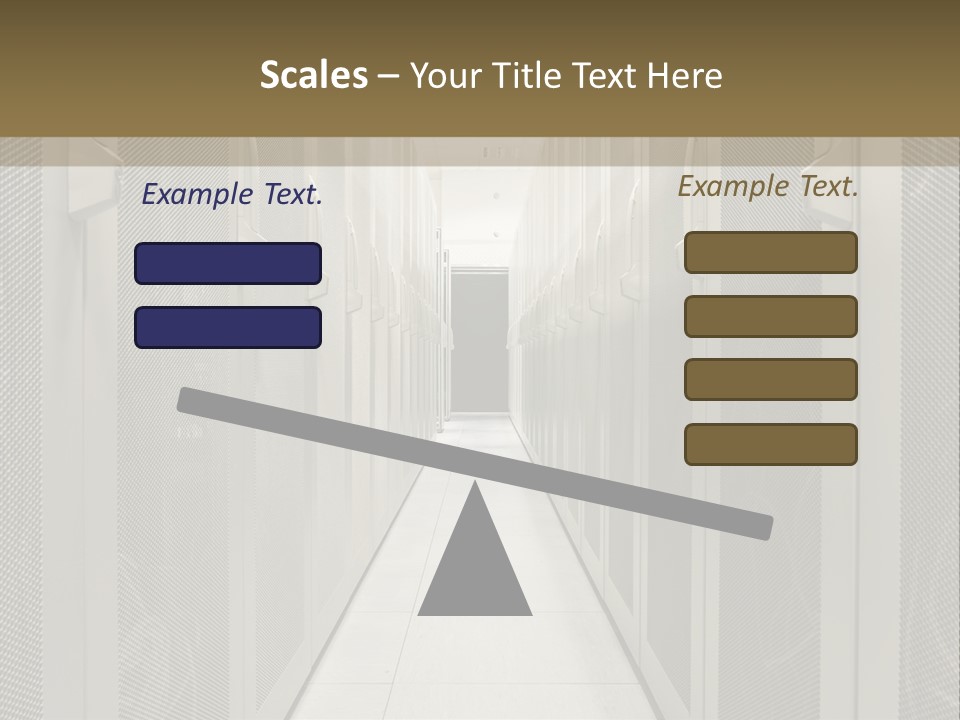 Data Center Connection Communication PowerPoint Template