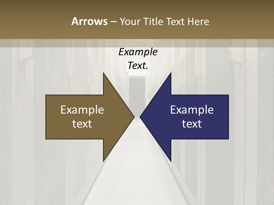 Data Center Connection Communication PowerPoint Template