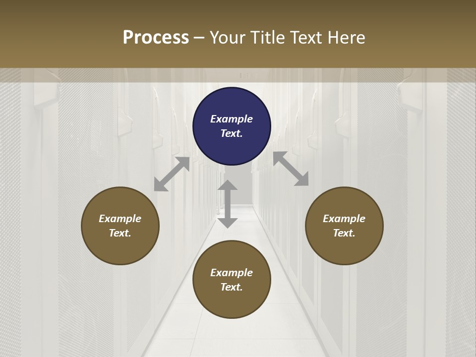 Data Center Connection Communication PowerPoint Template