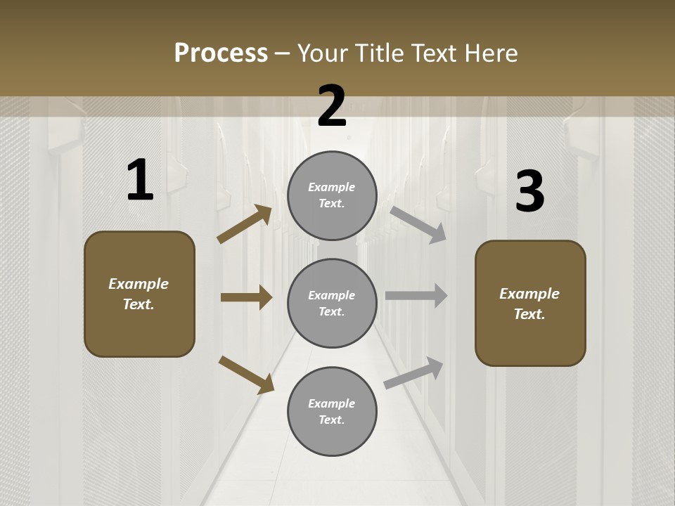 Data Center Connection Communication PowerPoint Template