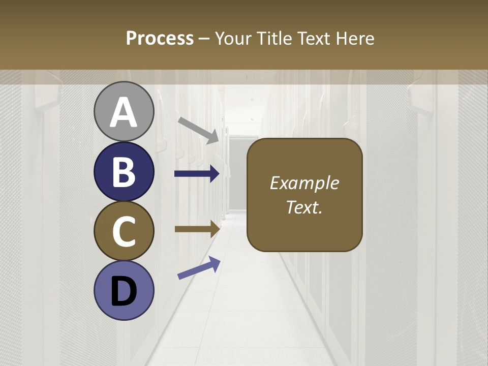 Data Center Connection Communication PowerPoint Template