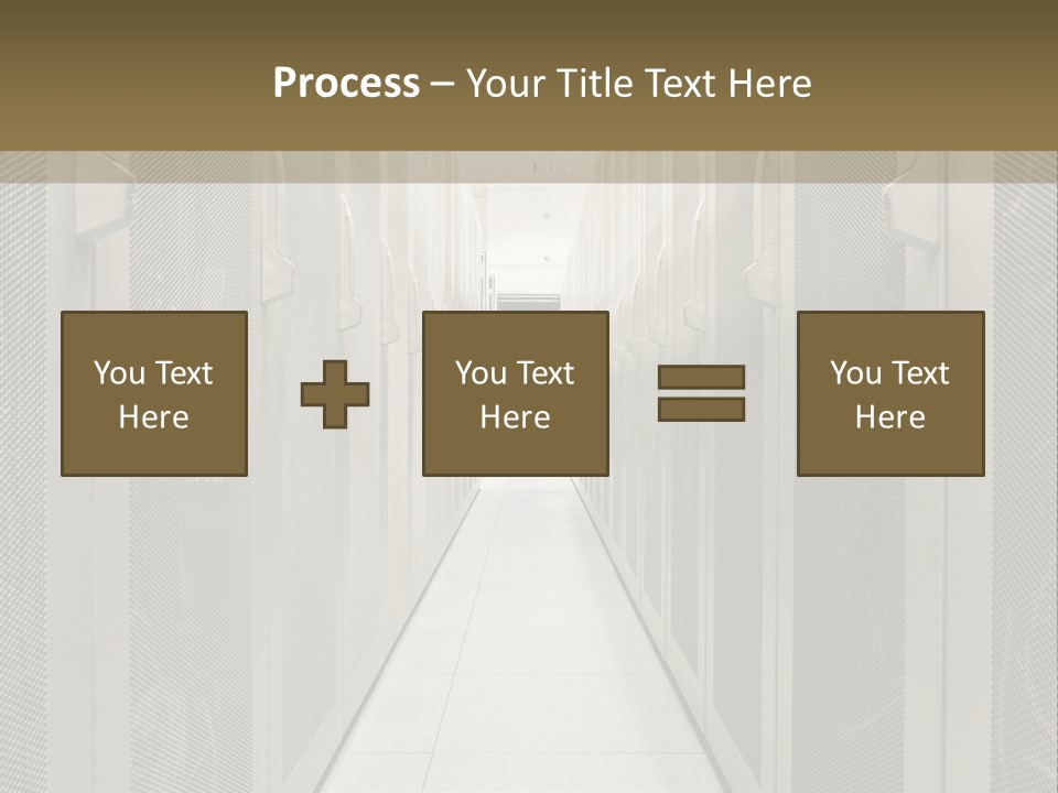 Data Center Connection Communication PowerPoint Template