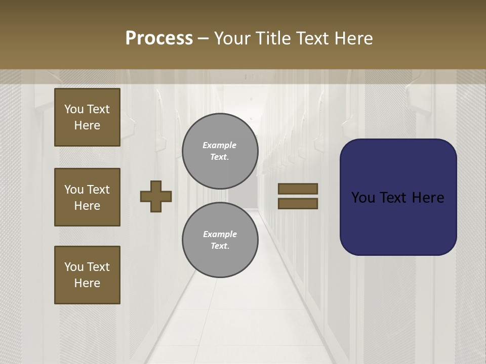 Data Center Connection Communication PowerPoint Template