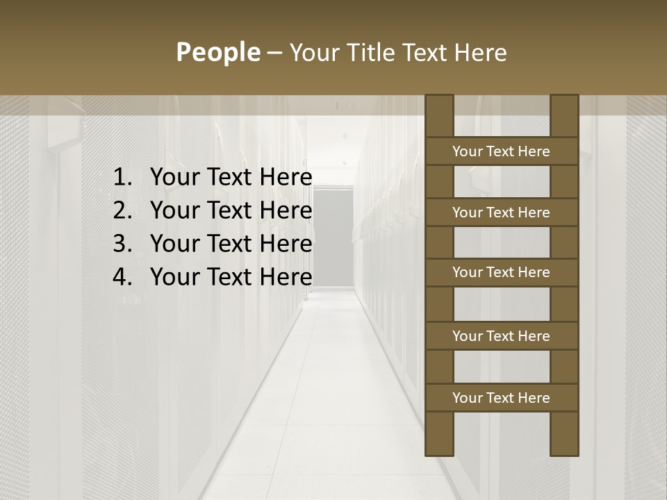 Data Center Connection Communication PowerPoint Template
