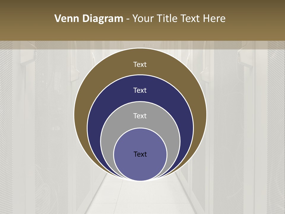 Data Center Connection Communication PowerPoint Template