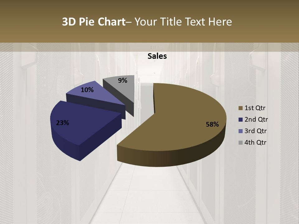 Data Center Connection Communication PowerPoint Template