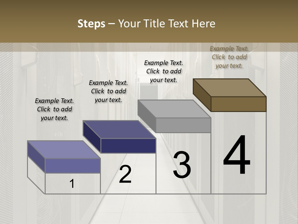 Data Center Connection Communication PowerPoint Template