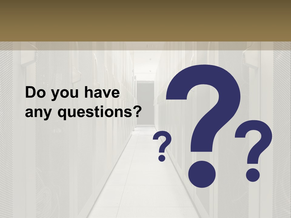 Data Center Connection Communication PowerPoint Template