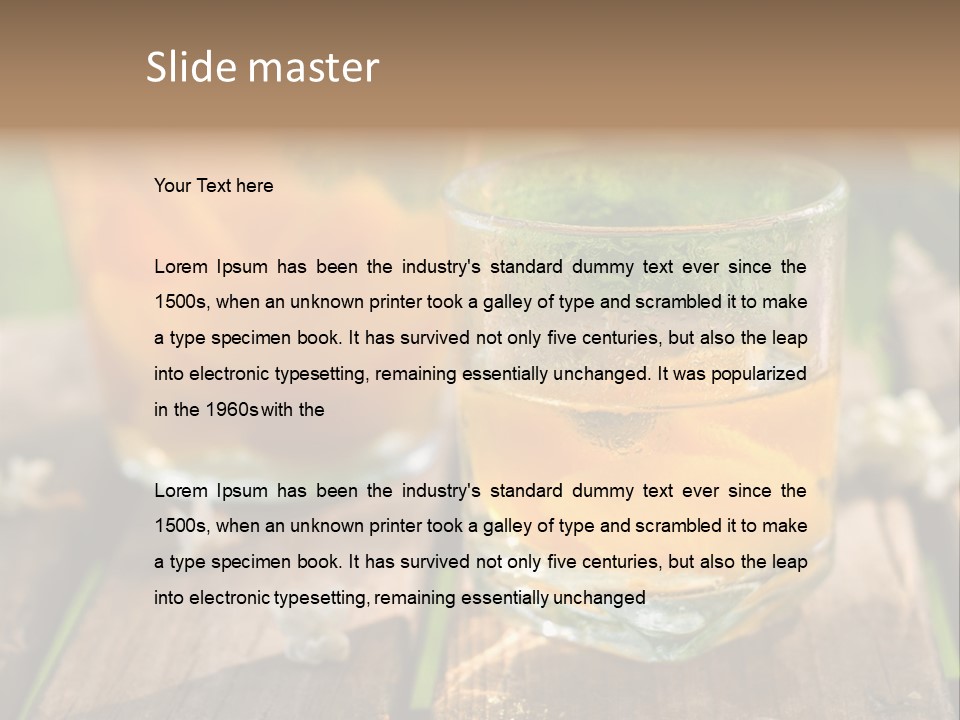 Carafe Lemonade Slice PowerPoint Template