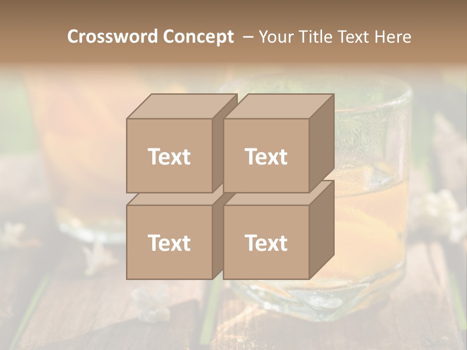 Carafe Lemonade Slice PowerPoint Template
