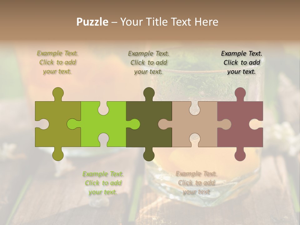 Carafe Lemonade Slice PowerPoint Template