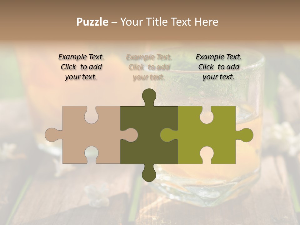 Carafe Lemonade Slice PowerPoint Template