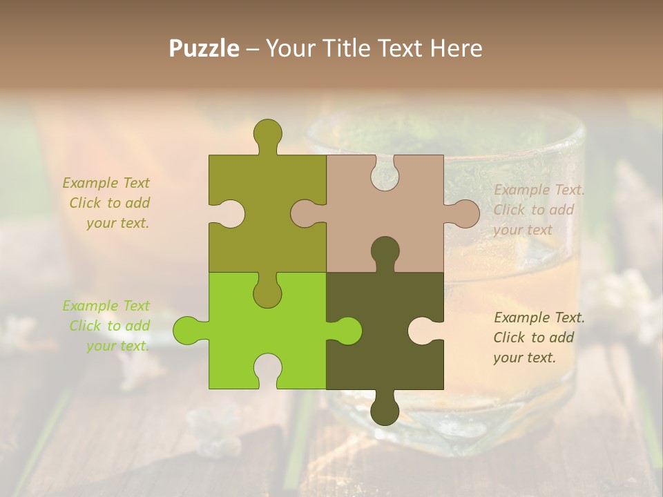 Carafe Lemonade Slice PowerPoint Template