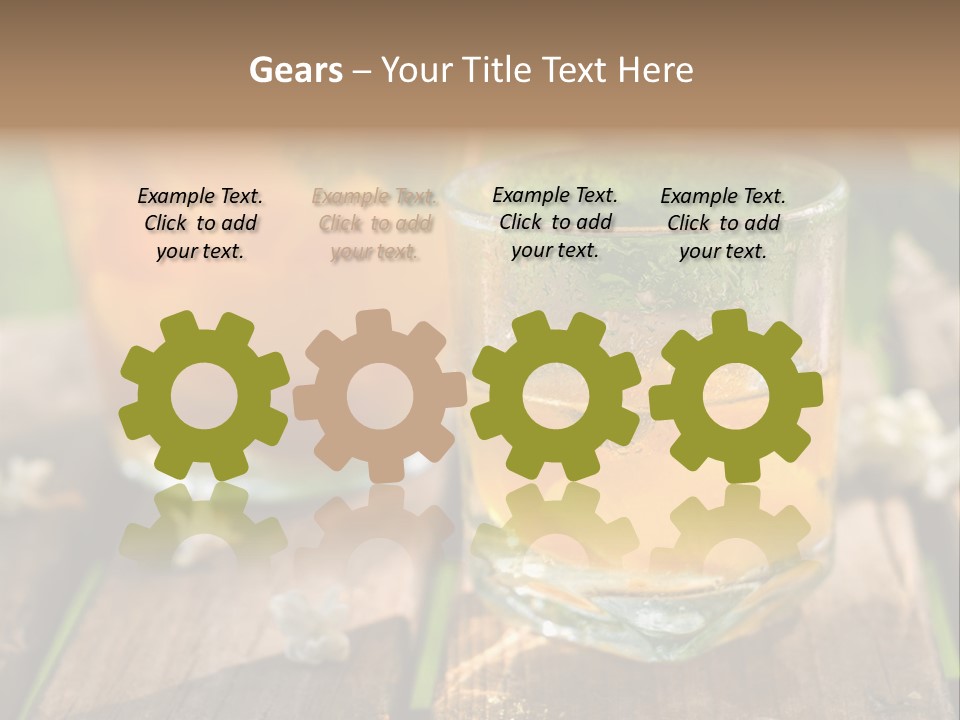 Carafe Lemonade Slice PowerPoint Template