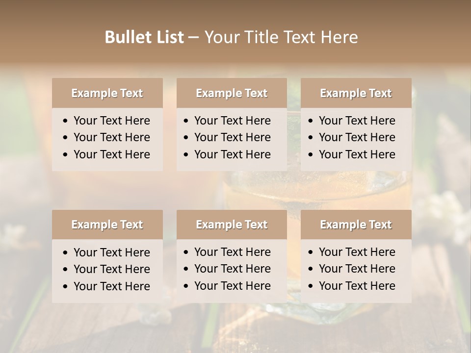 Carafe Lemonade Slice PowerPoint Template