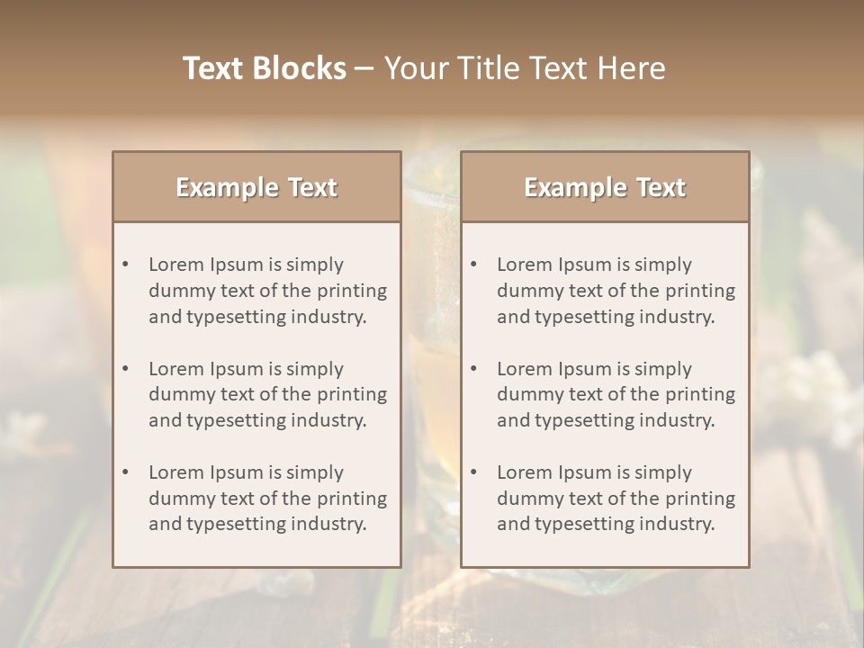 Carafe Lemonade Slice PowerPoint Template
