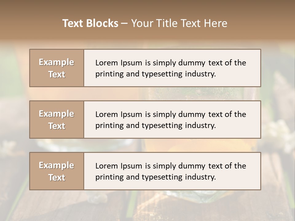 Carafe Lemonade Slice PowerPoint Template