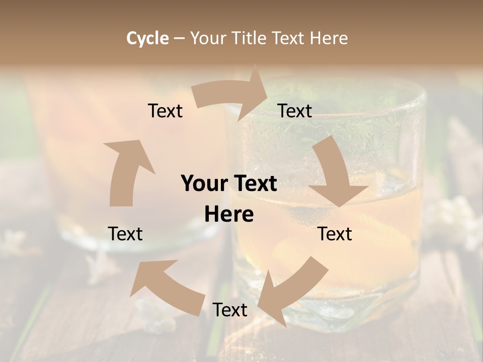 Carafe Lemonade Slice PowerPoint Template