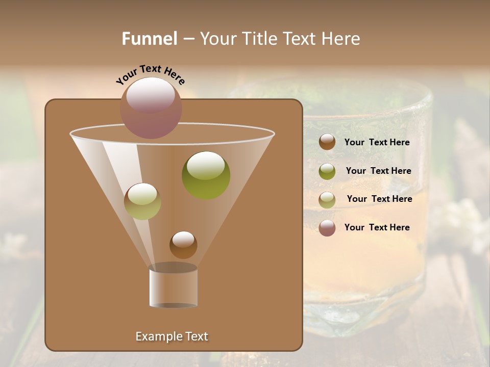Carafe Lemonade Slice PowerPoint Template
