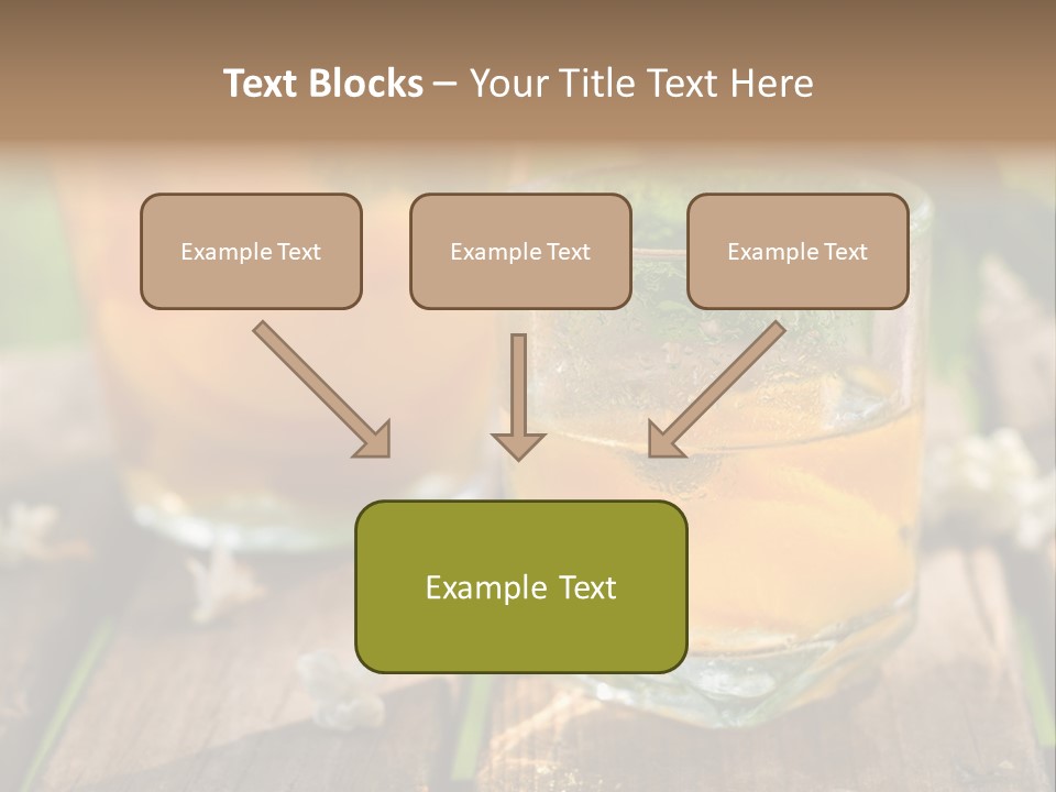 Carafe Lemonade Slice PowerPoint Template