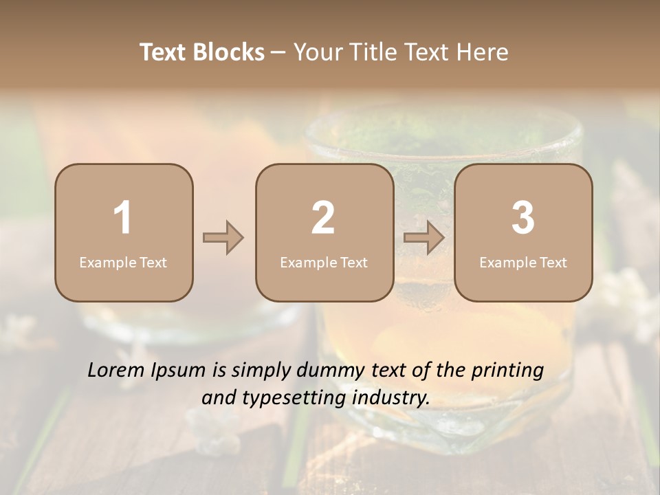 Carafe Lemonade Slice PowerPoint Template
