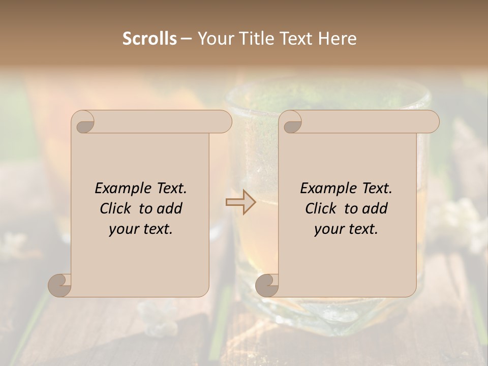 Carafe Lemonade Slice PowerPoint Template