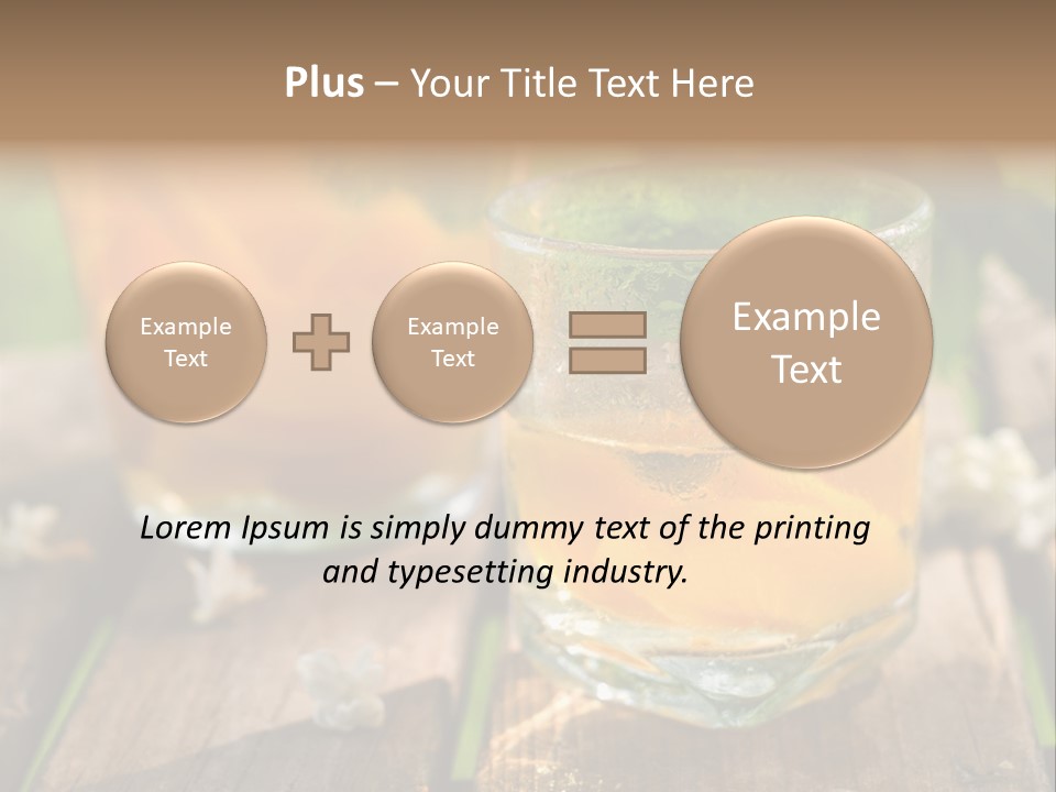 Carafe Lemonade Slice PowerPoint Template