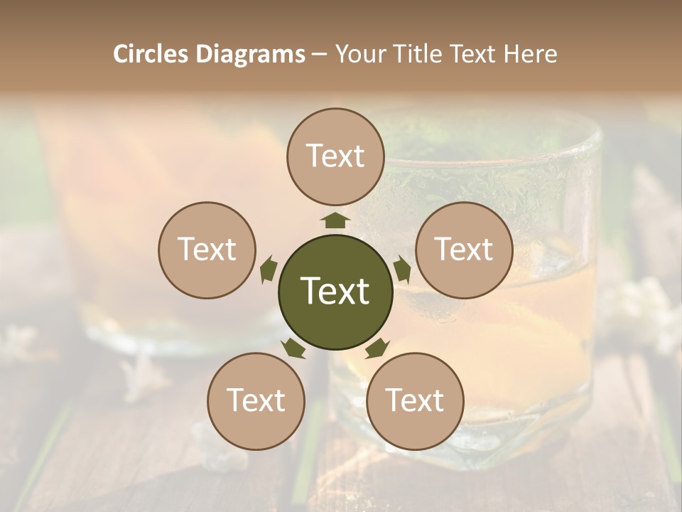 Carafe Lemonade Slice PowerPoint Template