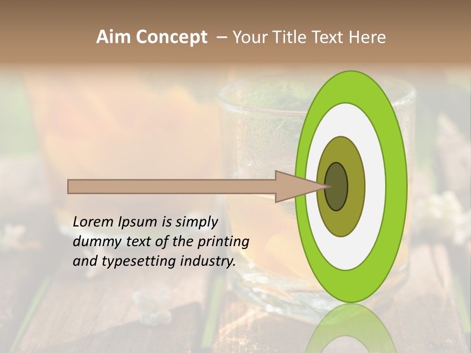 Carafe Lemonade Slice PowerPoint Template