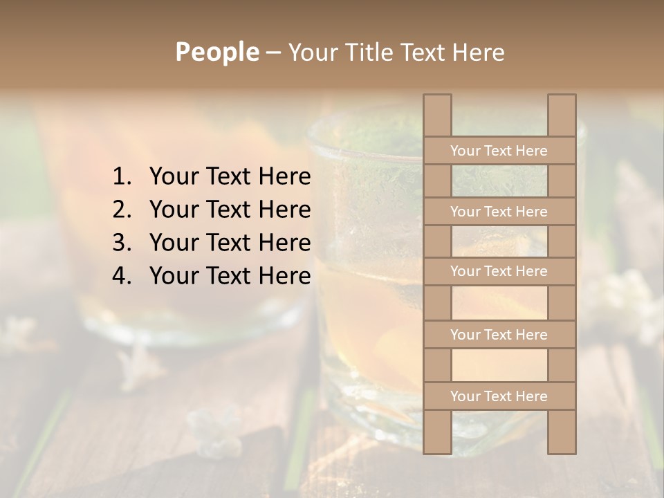 Carafe Lemonade Slice PowerPoint Template