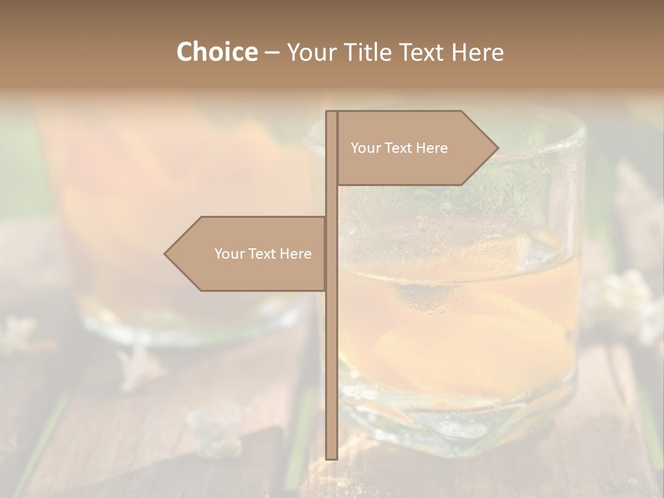 Carafe Lemonade Slice PowerPoint Template