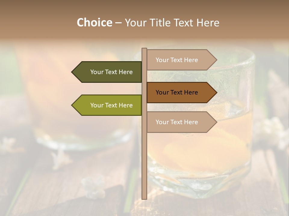 Carafe Lemonade Slice PowerPoint Template