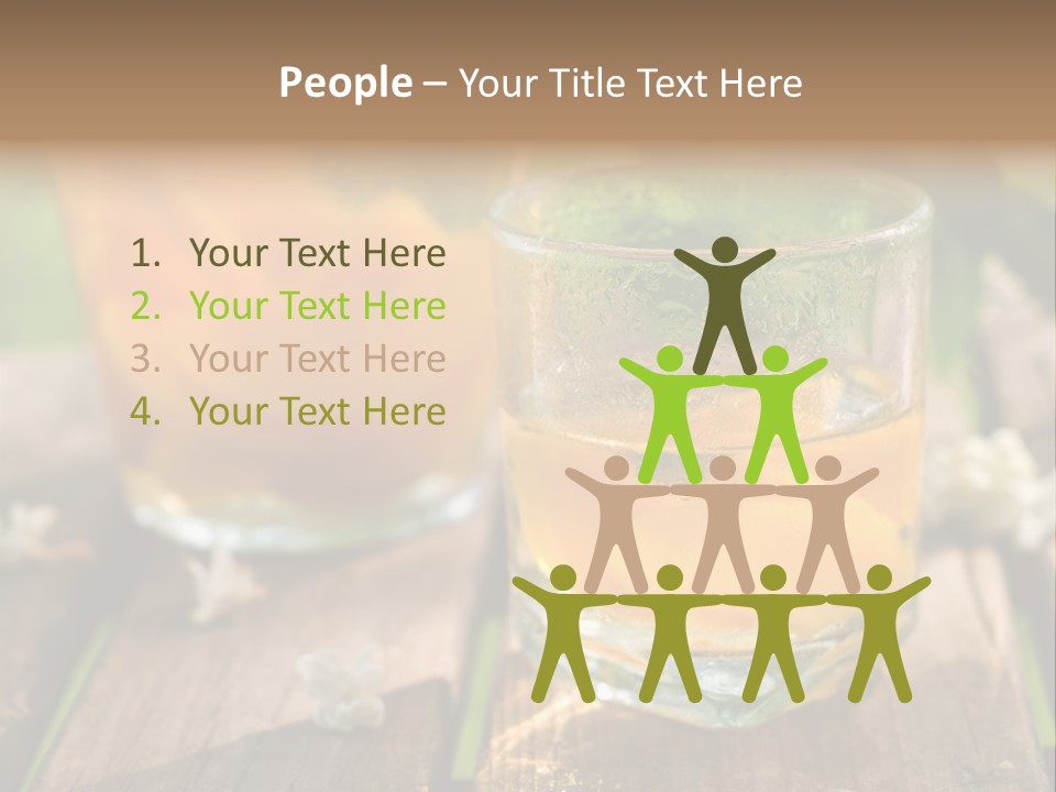 Carafe Lemonade Slice PowerPoint Template