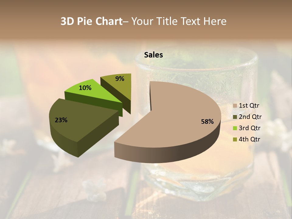 Carafe Lemonade Slice PowerPoint Template