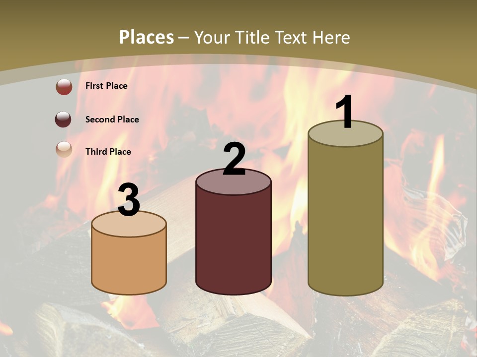 Home Firewood Heat PowerPoint Template