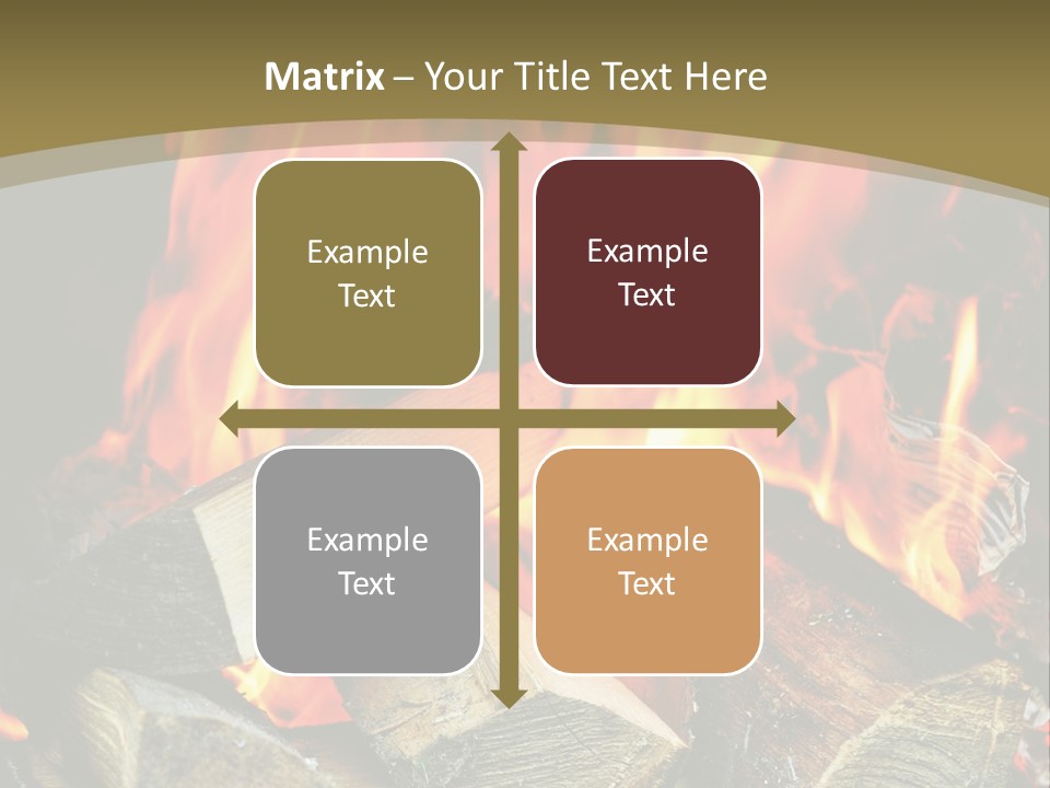 Home Firewood Heat PowerPoint Template
