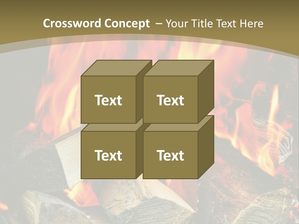 Home Firewood Heat PowerPoint Template
