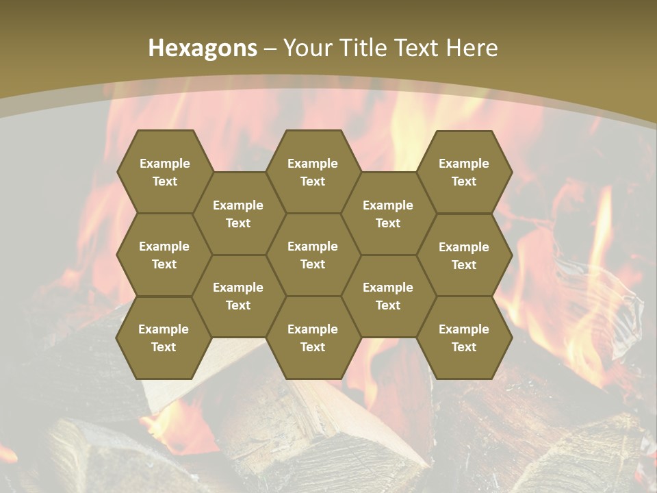 Home Firewood Heat PowerPoint Template