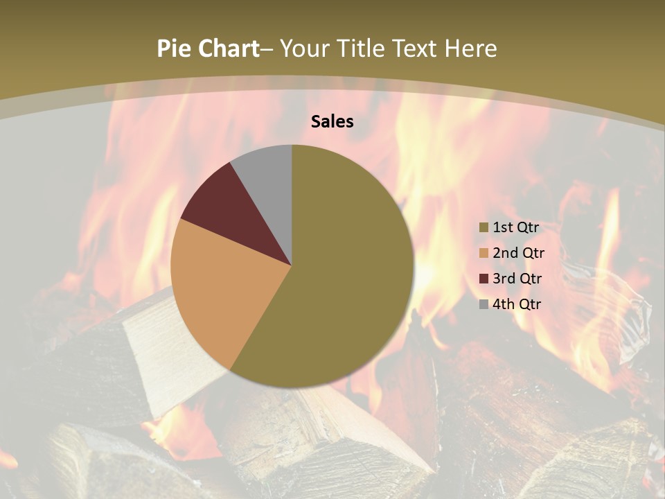 Home Firewood Heat PowerPoint Template
