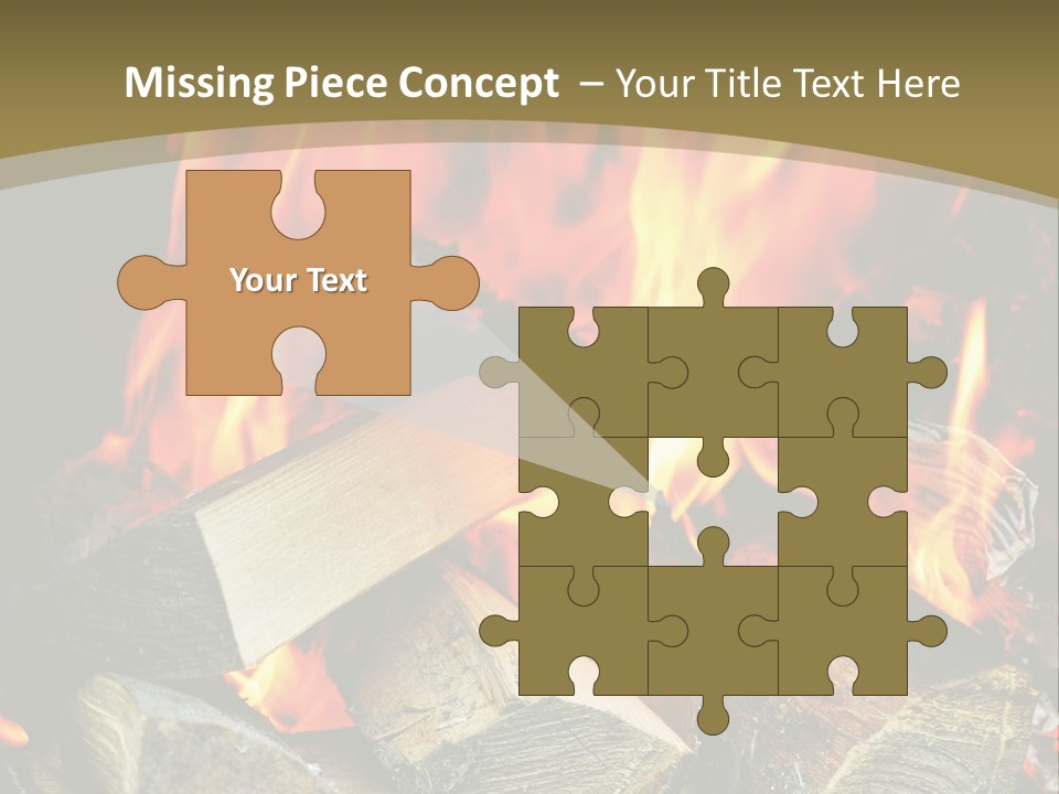 Home Firewood Heat PowerPoint Template