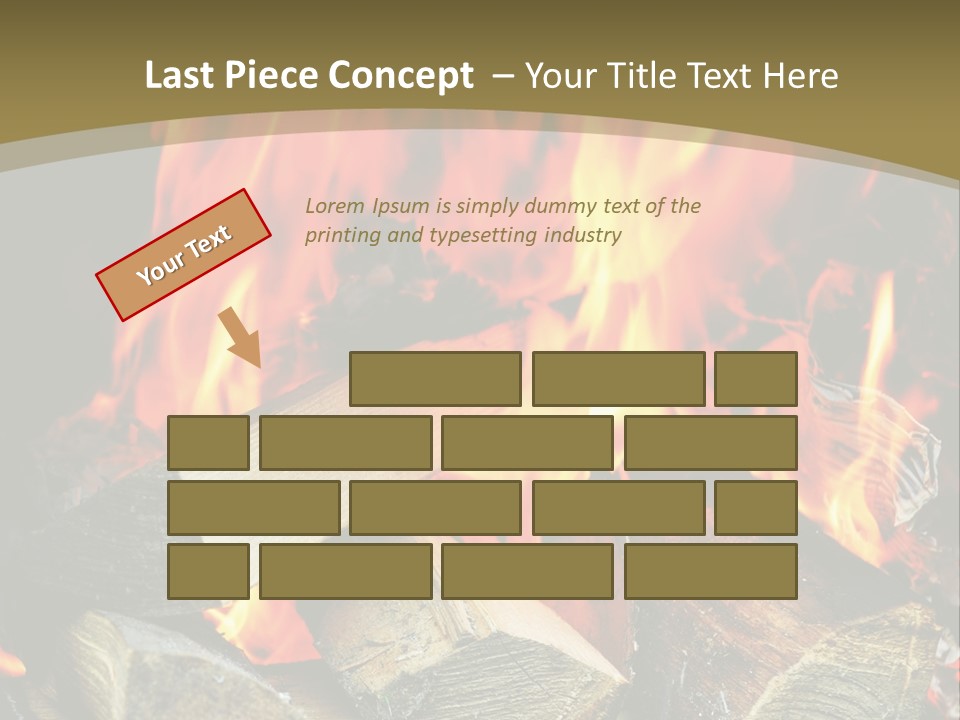 Home Firewood Heat PowerPoint Template