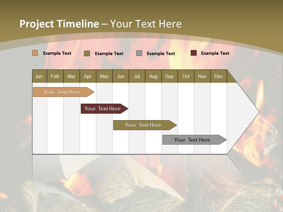 Home Firewood Heat PowerPoint Template