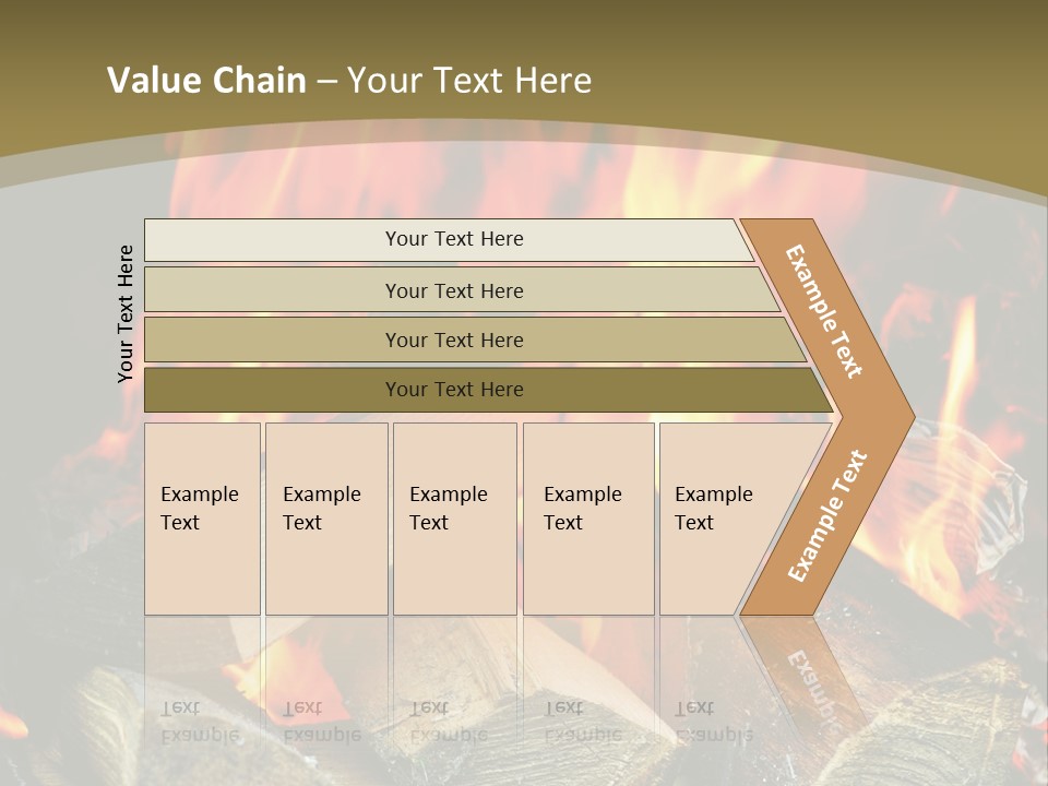 Home Firewood Heat PowerPoint Template
